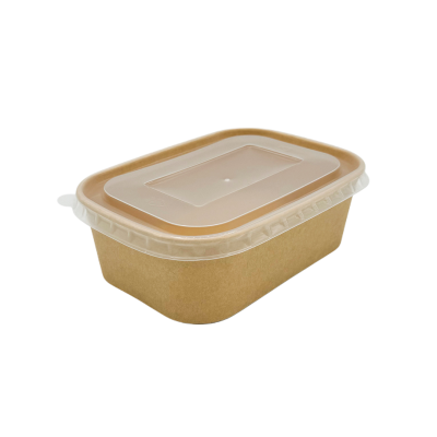 Bamboo Rectangle Container / Lids 24oz - 300/case